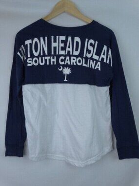 Hilton Head Island South Carolina Shirt Size Small Blue Popular Long Sleeve Top